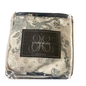 Ethan Allen Italy NEW Wynsome Paisley Queen Duvet Cover 2 Sham Set Queen/Full